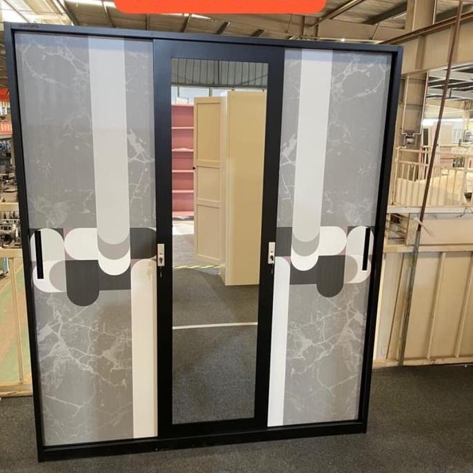 Terlaris Lemari Pakaian Besi 3 Pintu Khusus Cirebon - Furniture