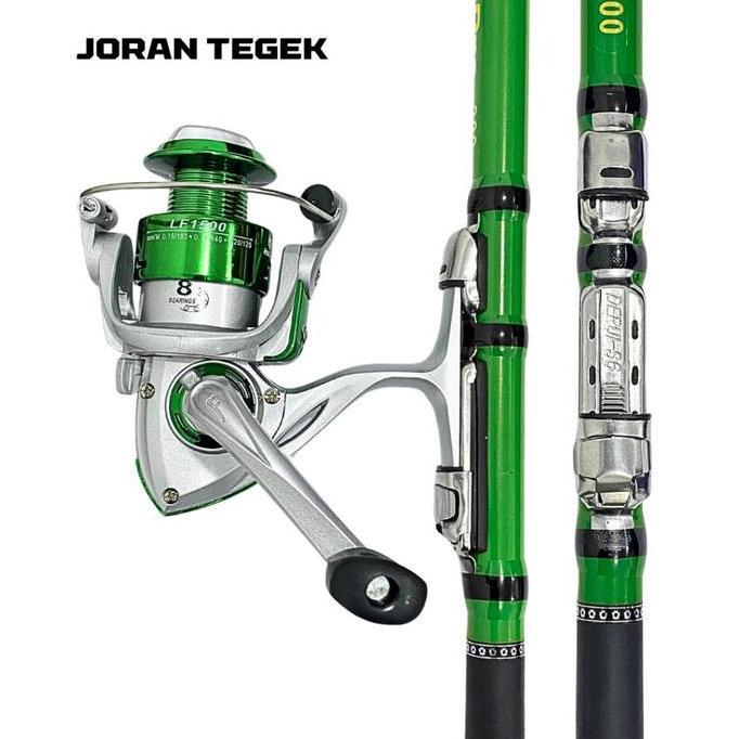 Mano- Aquapro 1 Set Paket Joran Tegek Kolong Teleskopik Lentur Ring Ceramic Guide Dan Reel Series Lf