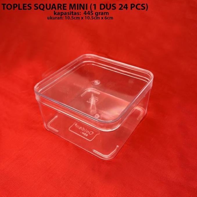 '' TOPLE KOTAK | TOPLES SQUARE MINI | TOPLES PLASTIK | TOPLES DESSERT BOX *