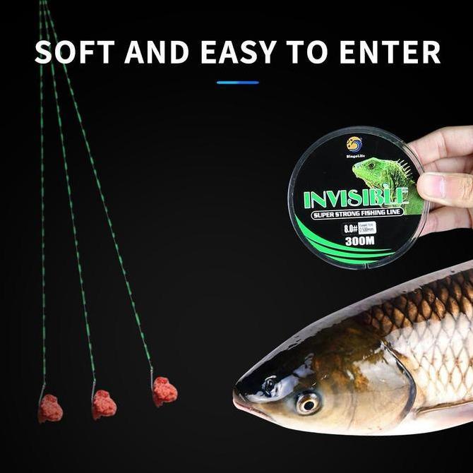Mano- Senar Pancing Speckle 300M Senar Kecil Kuat Anti Keriting 15Kg Alat Pancing Senar Bunglon Spec