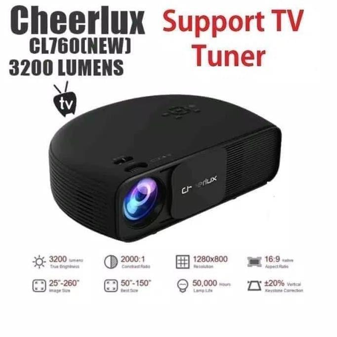 Projektor Cheerlux cl760 3200 lumens with tv tunner