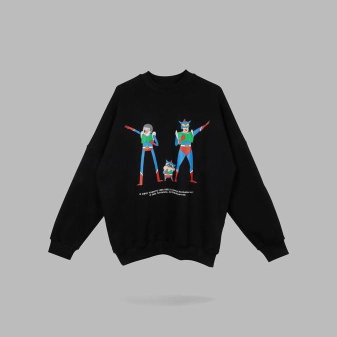 pasweger_ - hsco - oversized crewneck shinchan x tahilalats three hero