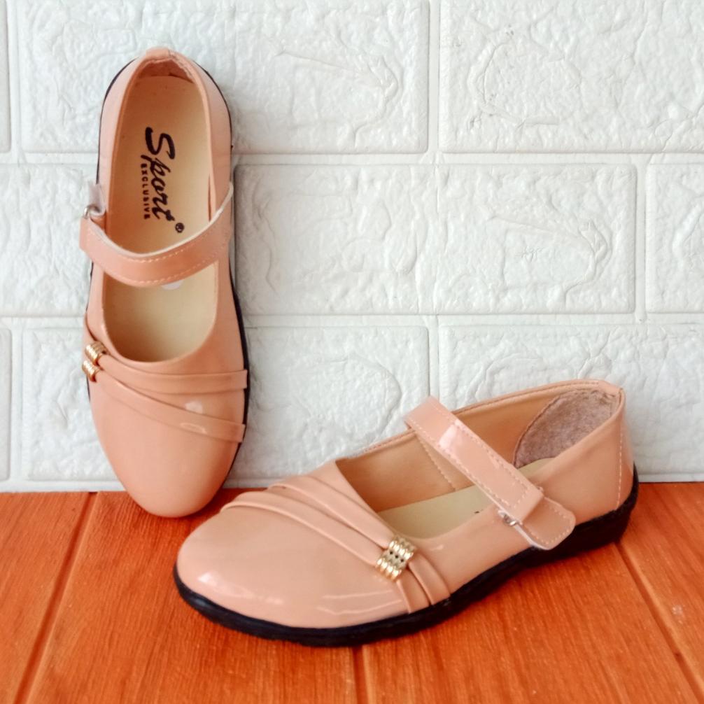 Free Ongkir Sport Bl.02 Sepatu Pantofel Anak Kilap Size 26-35 Salem Muda