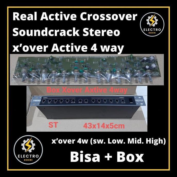 >*>*>*>*] Crossover 4 way + box | Real Active Krosover Soundcrack Stereo| Xover