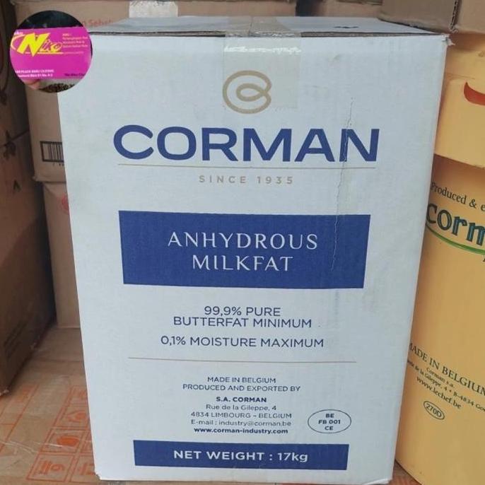 Used- Butter Corman Amf Anhydrous Milkfat 250 Gr Khusus Grab & Gojek