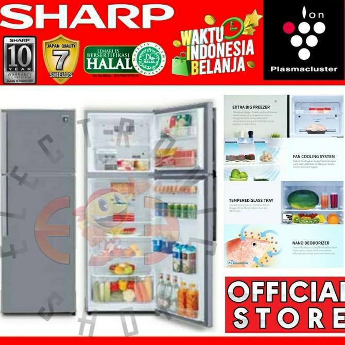 Sharp Sj 450Gp Sd Kulkas 2 Pintu Inverter Plasma - Sj450Gp