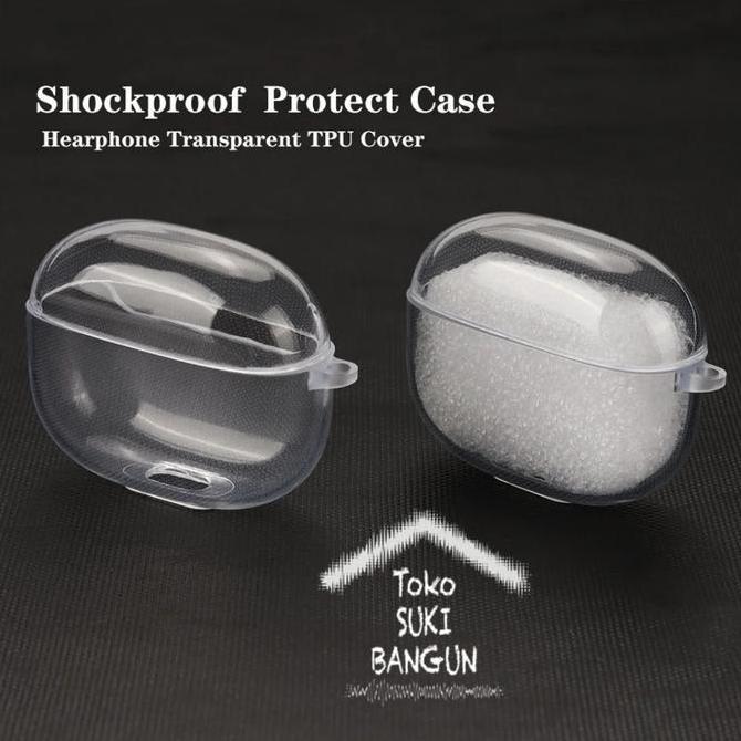 Case untuk Baseus Bowie WM05 Silicone CLEAR Transparent TWS Casing Cover Pouch Protector