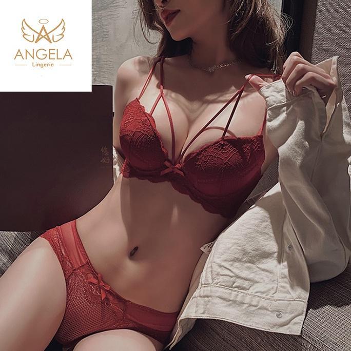 ORIGINAL ANGELA PREMIUM JAPAN CYNTHIA BRA BH PUSH UP SET TANPA KAWAT CELANA DALAM WANITA BIKINI SPOR