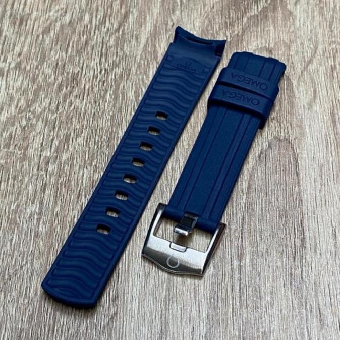 STRAP-TALI JAM TANGAN OMEGA RUBBER BUCKLE