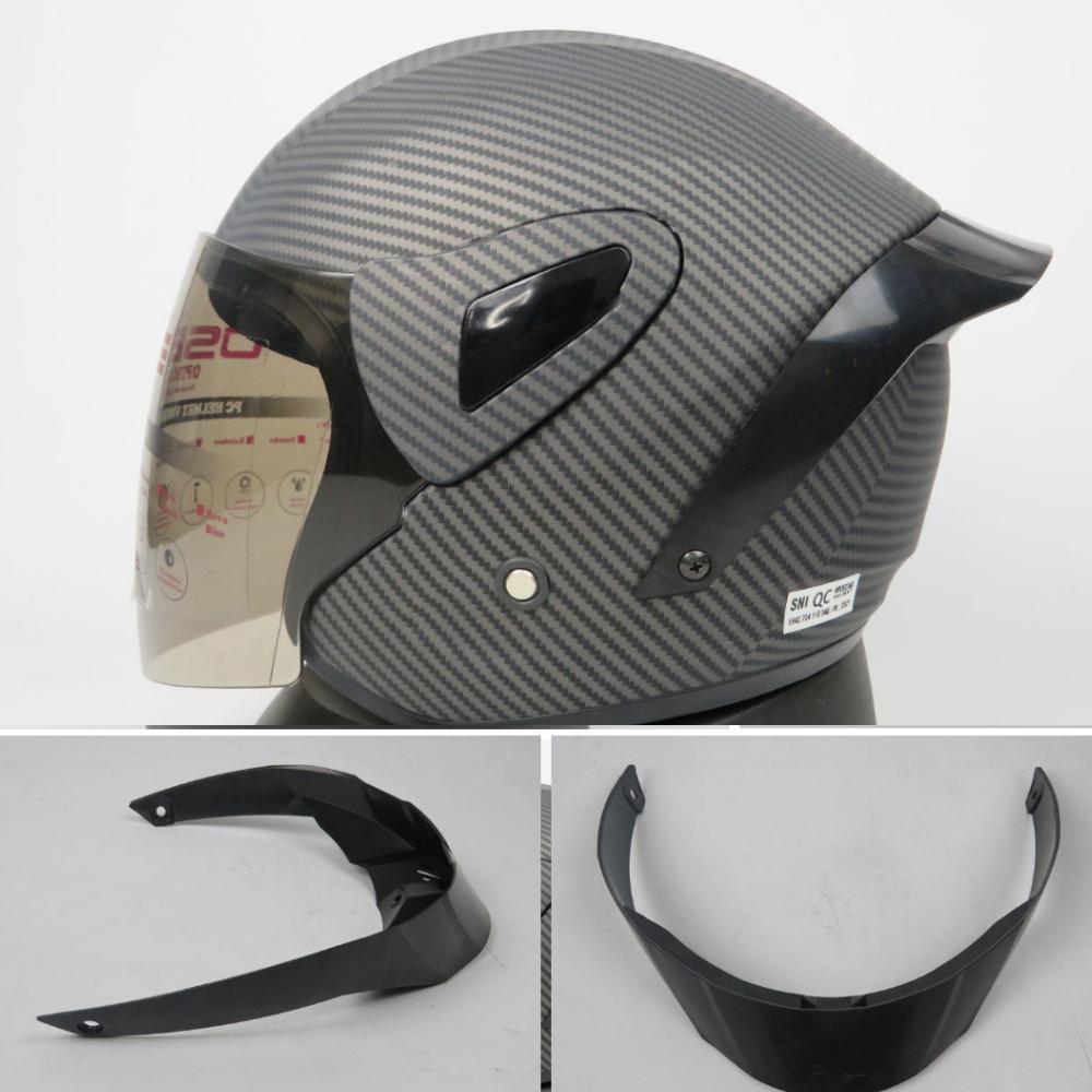pengiriman cepat Spoiler helm Rtech/ RSV WINTAIL 3D Universal untuk custom segala jenis helm kyt/ink