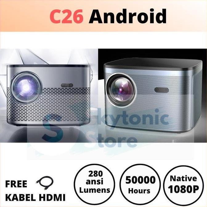 CHEERLUX C26 ANDROID WIFI Projector 280 ANSI Lumens FULL HD 1080P