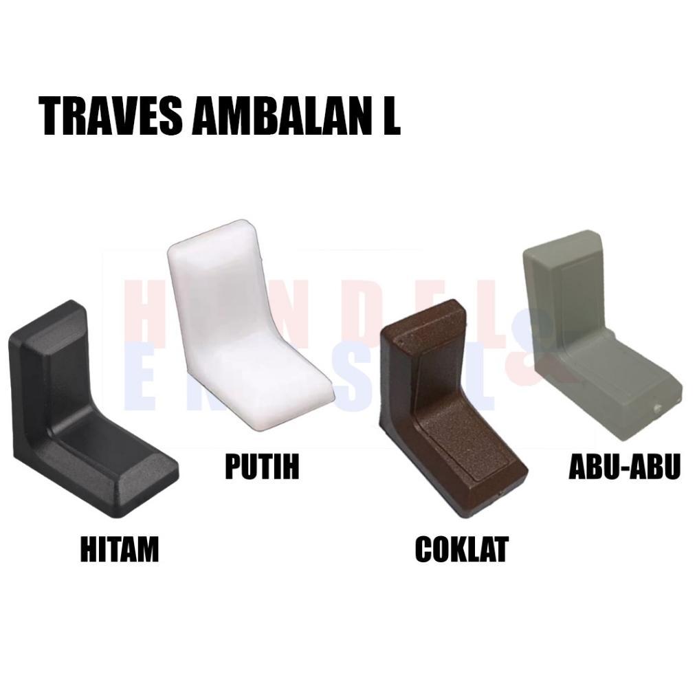 Trapes siku L traves Penyangga besi plastik Ambalan Siku L