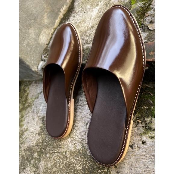 Free Ongkir Sandal Slop Kulit Pria | Sandal Keren| Sandal Bali | Kundangan | Wedding / Sepatu Selop 
