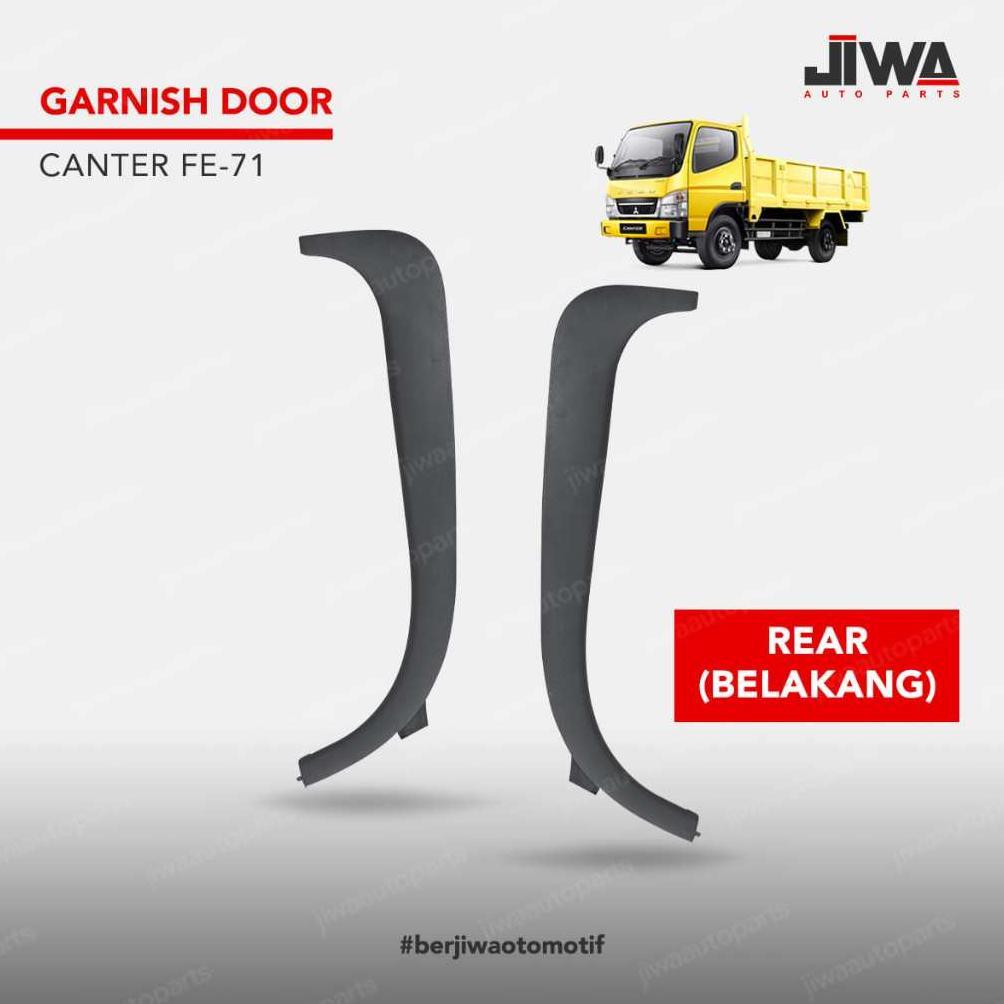 Jiwa Auto - Garnis List Lis Kaca Pintu Belakang Canter PS125 PS110 Aksesoris Mobil Box