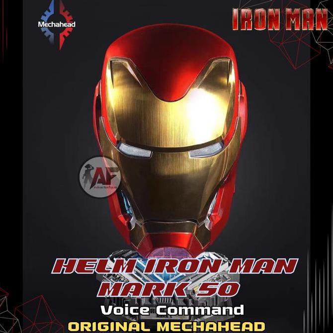 Iron Man Helmet 1:1 Mark 5 Voice Command Original AutoKing & Mark 50 Original Mechahead Mechanical M