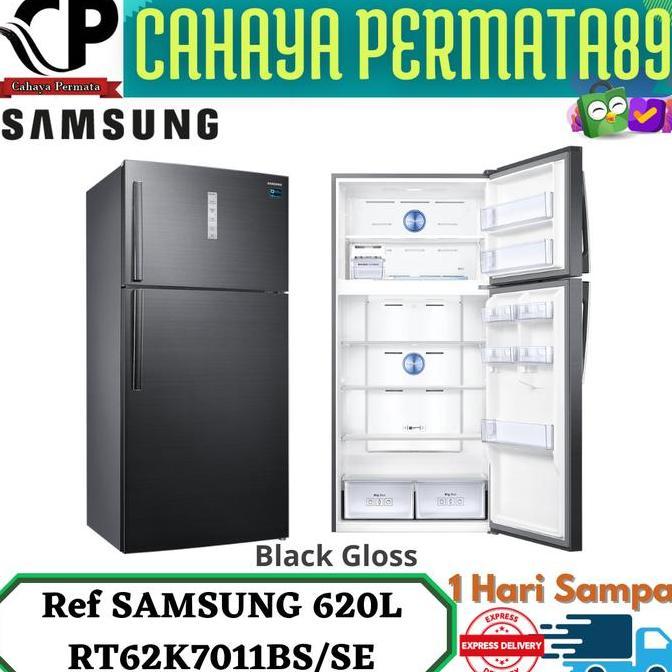 SAMSUNG RT62K7011BS Kulkas 2 Pintu Jumbo 620L Twin Cooling Plus RT62