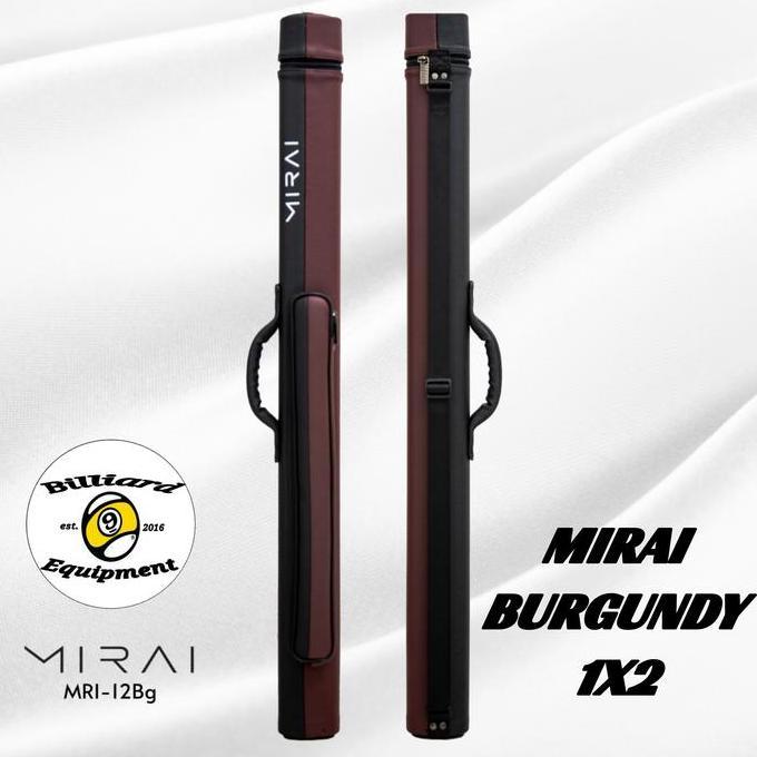 Mirai 1x2 - Burgundy | Tas Billiard | Cue Case Billiard