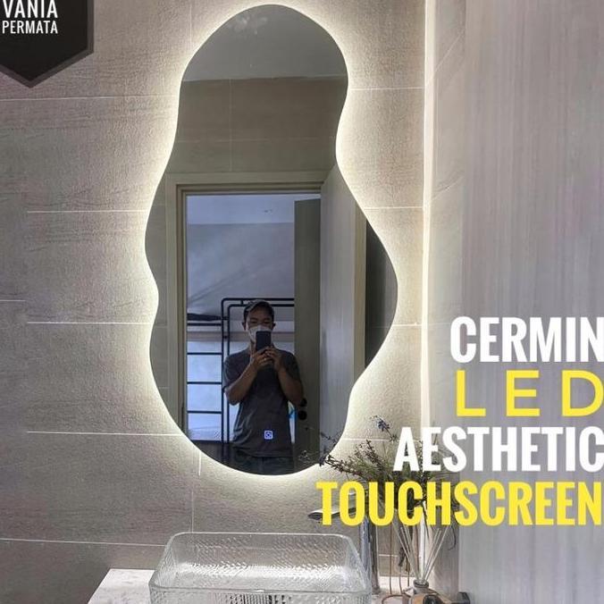 Cermin Led Touch Screen Dinding Mirror stafel Kaca Rias Could