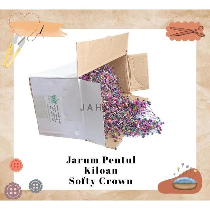 Jarum Pentul / Jarum Pentul Hijab / Jarum Pentul Kiloan PREMIUM SOFTY CROWN