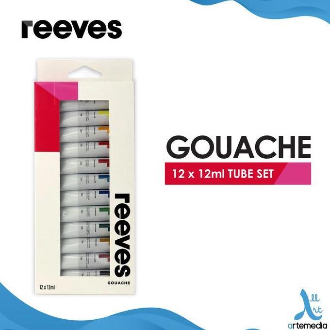 Reeves Gouache Color Paint Tube Set
