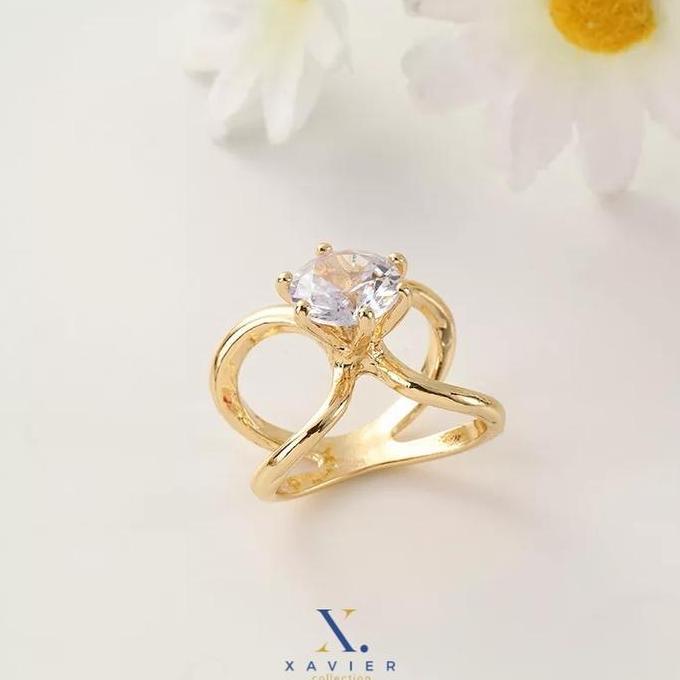 Ring Hijab Cincin Kristal / Bros Ring Hijab / Aksesoris Jilbab Import