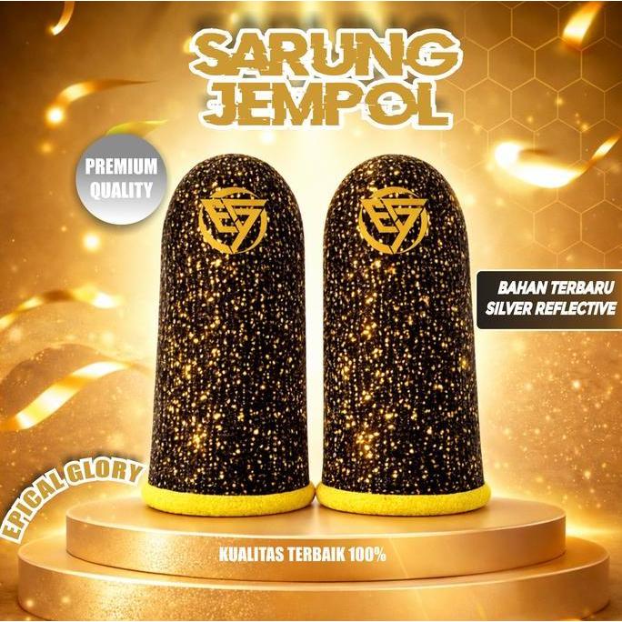 ERNAWILMAN89 - EPICAL GLORY SARUNG JEMPOL GAMING REFLEKTIF ANTI SLIP SILVER REFLECTIVE RESPONSIF EDI