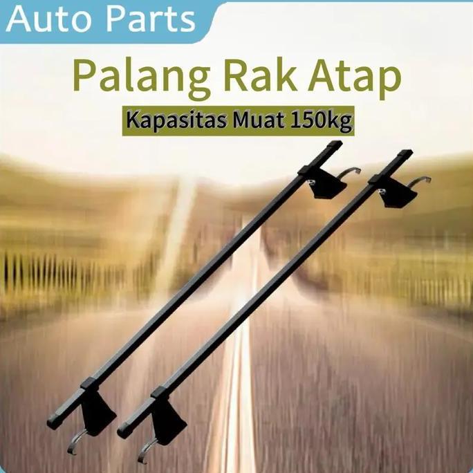prasminah99 - [2pcs 120cm] crossbar atap mobil plastik + baja 1,2 meter 50 kg universal jepit bodi b