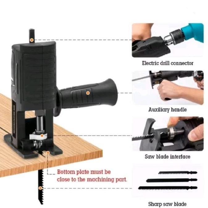 sambungan bor untuk gergaji, adaptor bor gergaji