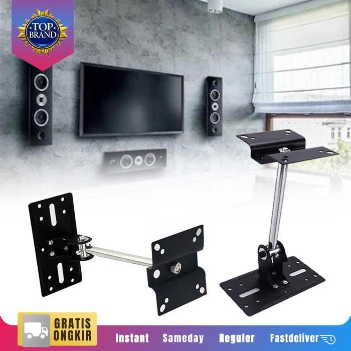 Breket Speaker Dinding Bmb Rotasi 180 Gantungan Speaker Gantung Speaker Bracket Besi Speaker