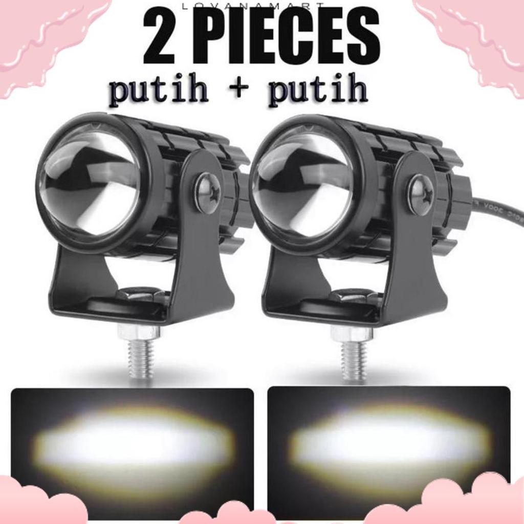 Exclusive Led Lampu Sorot Laser/Mini D2 Laser Gun/Lampu Tembak Sorot Foglamp Tambahan Motor/Mobil