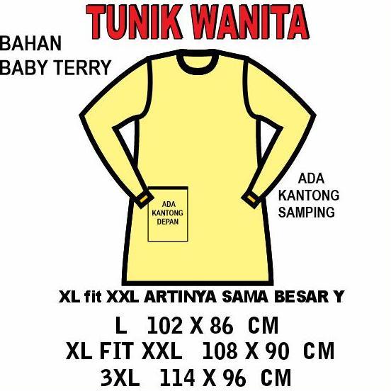 KAOS TUNIK WANITA LOVE BEAR FROWER SAKU DEPAN + SAKU SAMPING