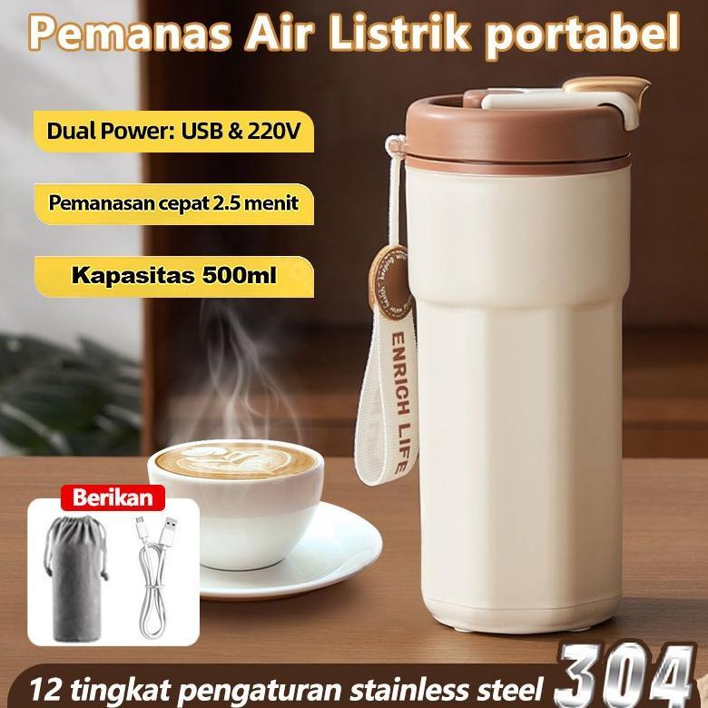 NEW PRODUCT [COD] Pemanas Air Listrik Electric Teko Listrik Low Watt Teko Listrik Pemanas Air - Teko