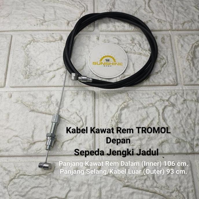 Promo Kabel Rem Tromol Teromol Sepeda Jengki 26X1 3/8 Jadul Ontel Lawas / Khusus Hub Tromol Cod
