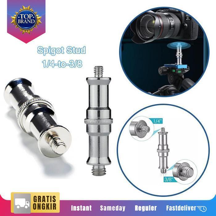 Spigot Light Stand Female Adapter 1/4 Ke 3/8 Spigot Screw For Light Stand Tripod Universal