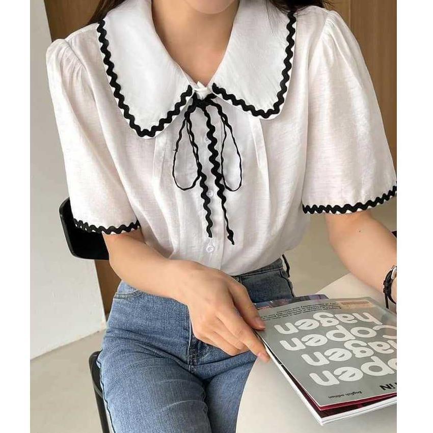 Flash Sale Rx Fashion - Mega Blouse / Atasan Wanita Tali Pita Renda -Pn