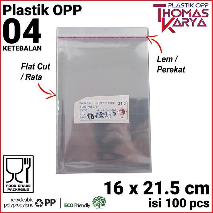 Newbitc- Langsungbungkus- Plastik Opp Lem Tebal 16X.5 Cm Kemasan Baju Anak Undangan