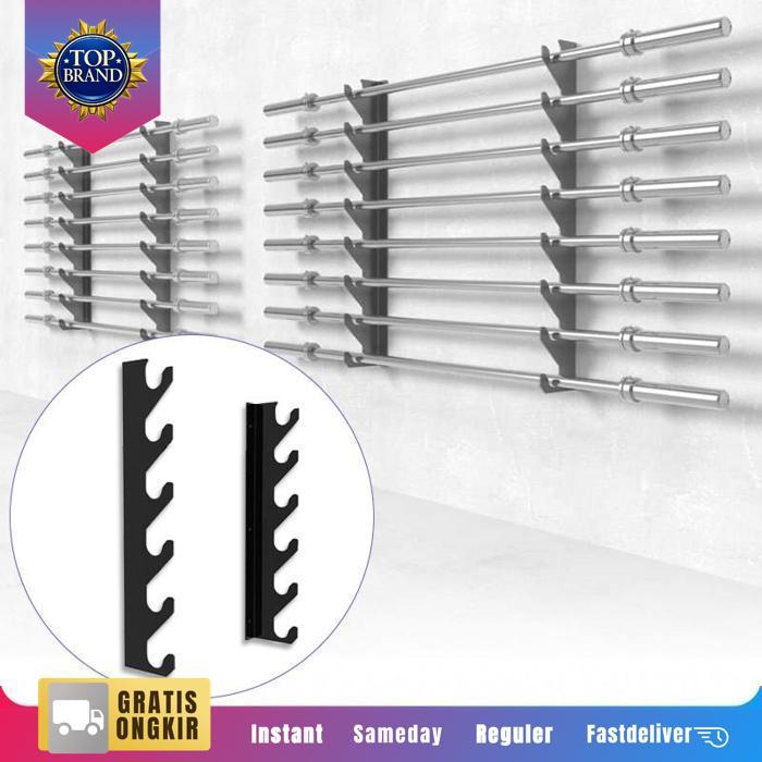 Tempat Rak Barbel Dinding Untuk Olympic Barbell Barbel Rak Bars Rack Original