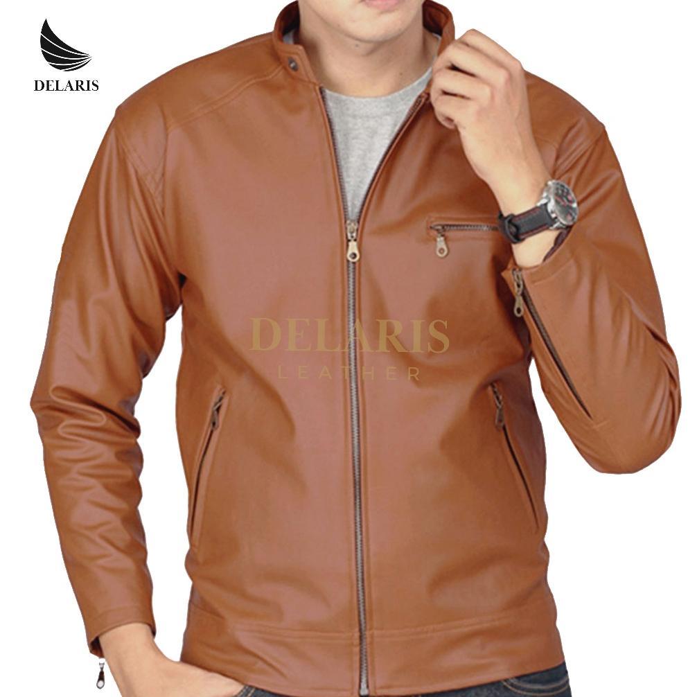 GARANSI Delaris Jaket Kulit Pria Classic Style Viena Leather