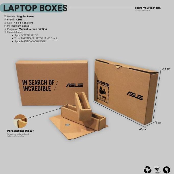 Newbitc- Langsungbungkus- Kardus Box Dus Tempat Laptop Asus