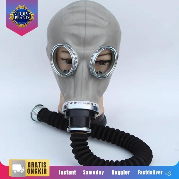 Gas Masker Mask Respirator Russian Military Bahan Silikon Gas Chemical Masker Gp5
