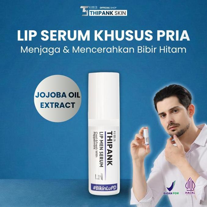 Newgirl- Niceyou- (1 Pcs) Thipank Lip Serum Pria With Extrack Peppermint Lip Serum Cowok Lip Serum B
