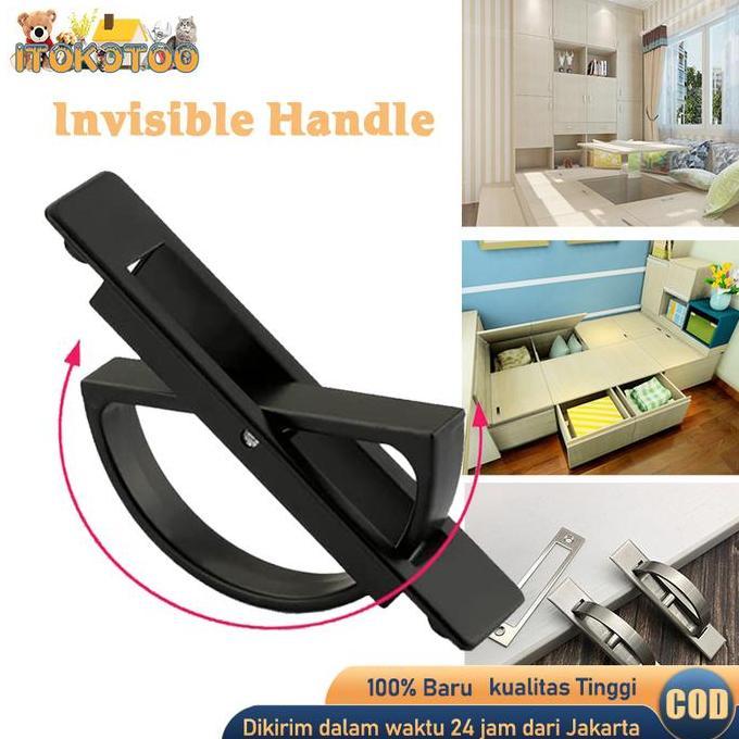 RGPOTZ Handle Lemari Minimalis Tarikan Laci Tanam Gagang Lemari Invisible