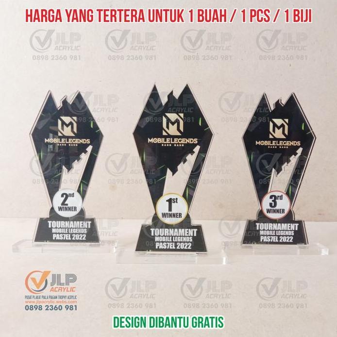 Piala Mobile Legends, Trophy Mobile Legends, Piala MLBB UK. 20X10 J07