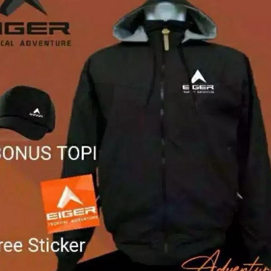 [Cod] Jaket Parasut Gunung Eiger - Bonus Topi