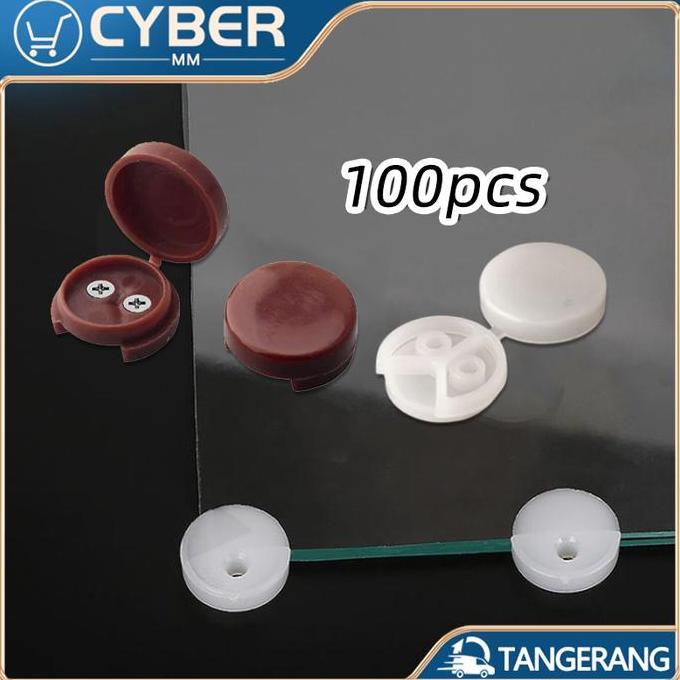 COLOCAS 100PCS/Tas Klem Plastik Cermin Kaca Bahan PP Klem Sudut Kaca Lemari Digunakan Untuk Fiksasi 