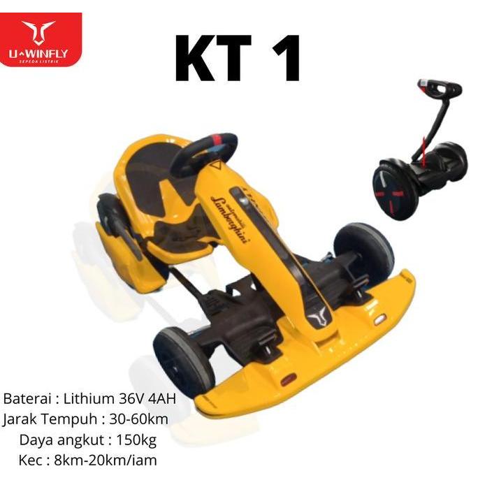 Terlaris Mobil Listrik Gokart Uwinfly Kt1 By U-Winfly Roda 3 Segway