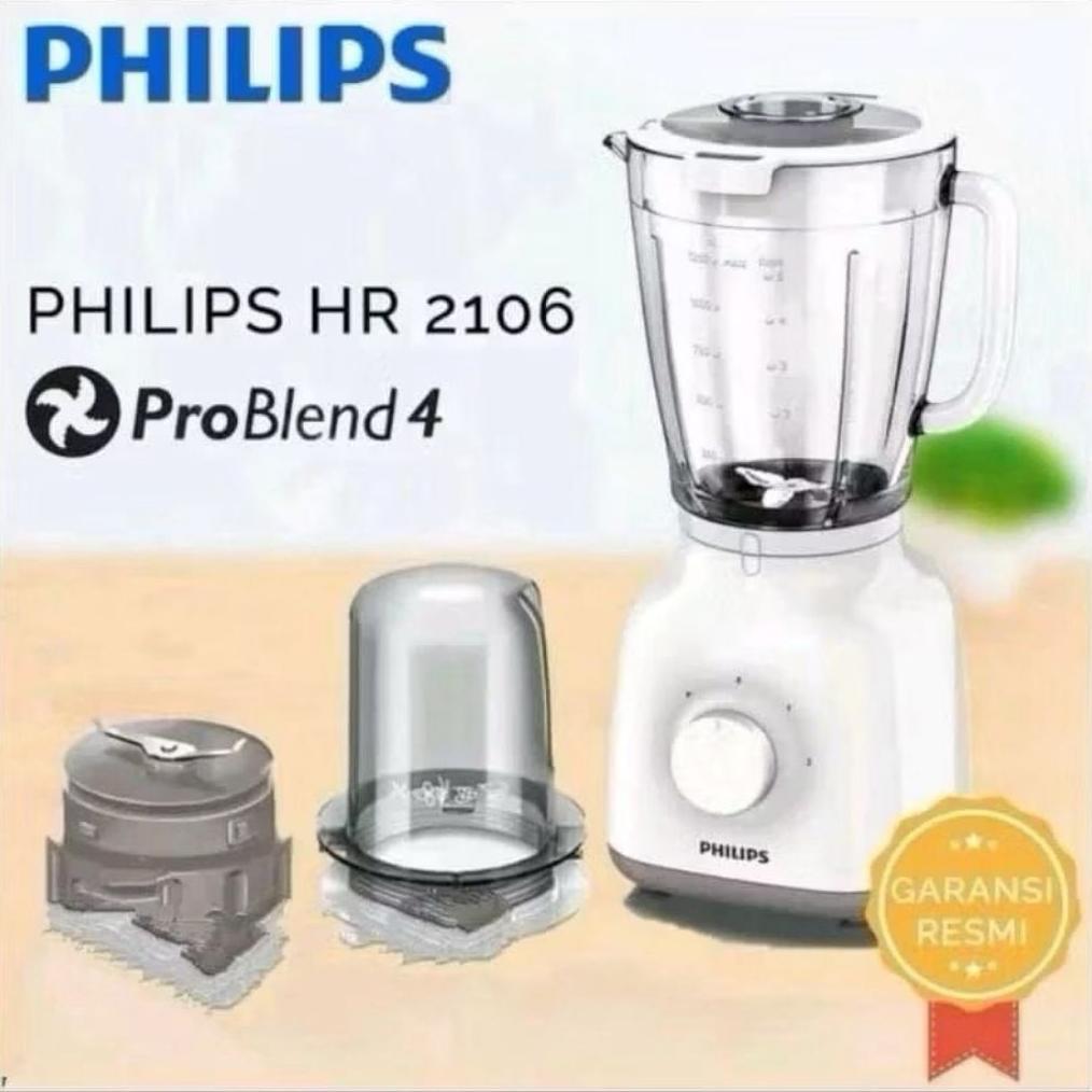 Discount TERLARIS BLENDER PHILIPS HR-2106 BLENDER TABUNG PLASTIK/MIKA ANTI PECAH
