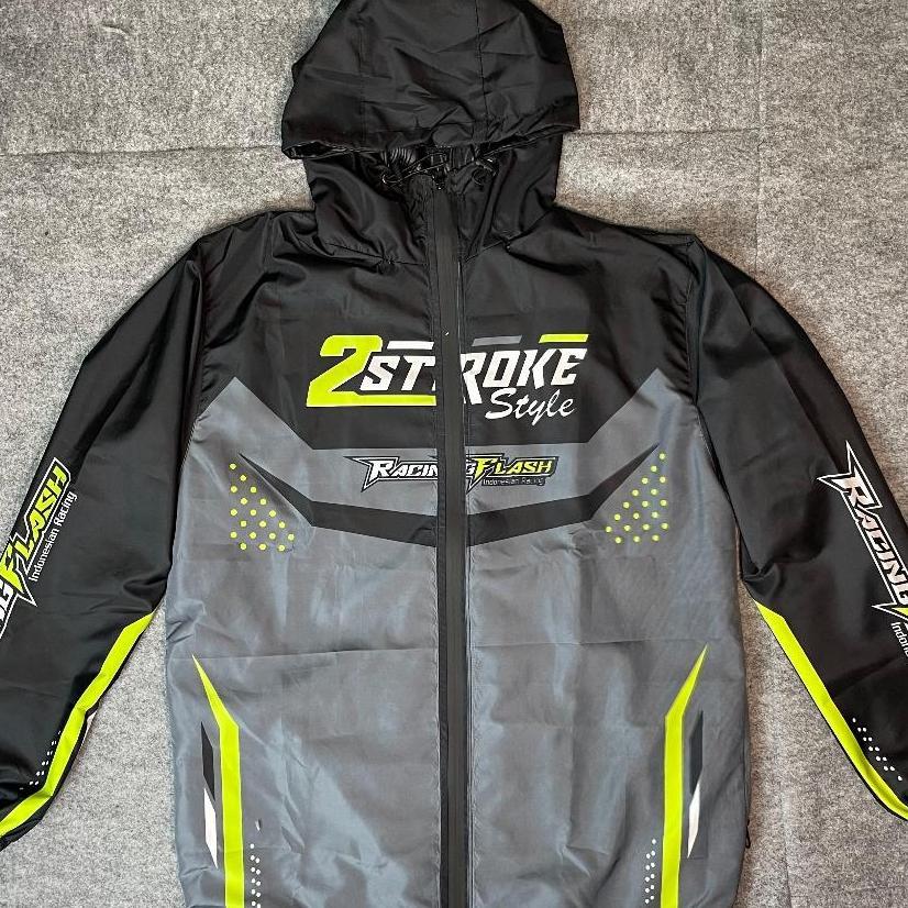 Jaket Racing 2Stroke Bahan Parasut/Jaket Racing Bahan Parasut Anti Air