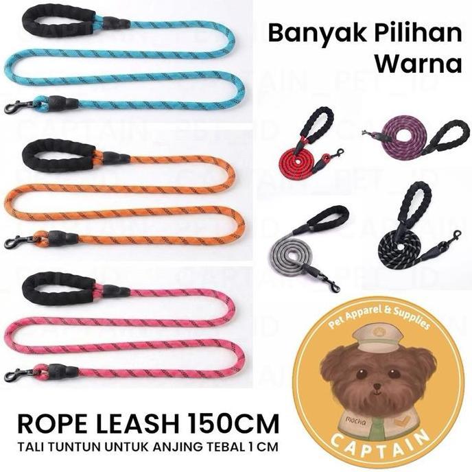 TALI TUNTUN ANJING DOG LEASH HEWAN PELIHARAAN SAMOYED HUSKY POODLE BICHON CORGI POMERANIAN PET COLLA