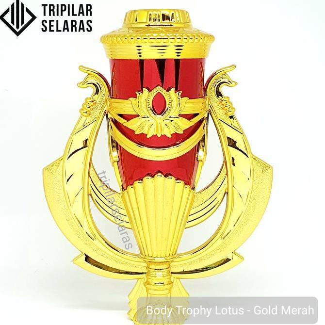 Body Trophy Lotus Gold Merah